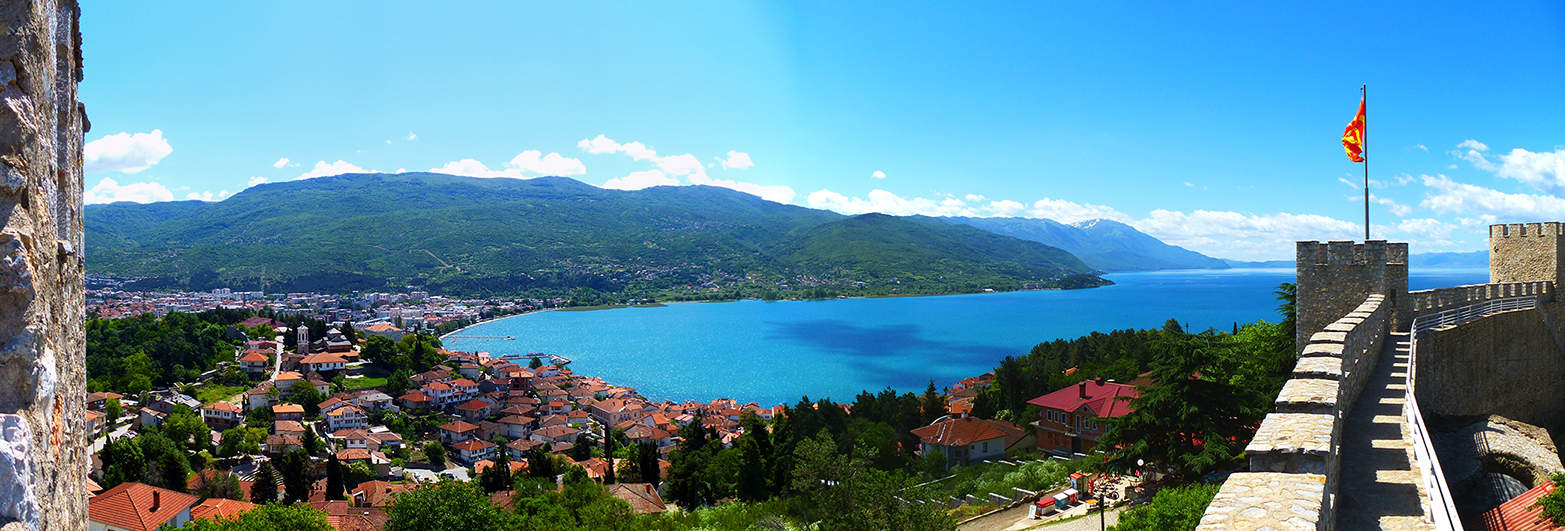 Lake Ohrid and the mountains skopje